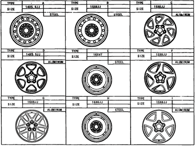 Toyota 42611-33010-01 Wheel, Disc