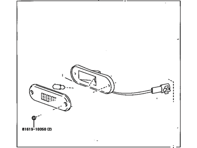 Toyota 81750-42010 Lamp Assy, Rear Side Marker, RH