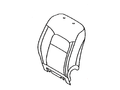Toyota 71074-60L50-E1 Front Seat Back Cover, Left(For Separate Type)