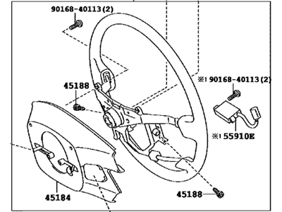 Toyota Land Cruiser Steering Wheel - 45100-60721-C1