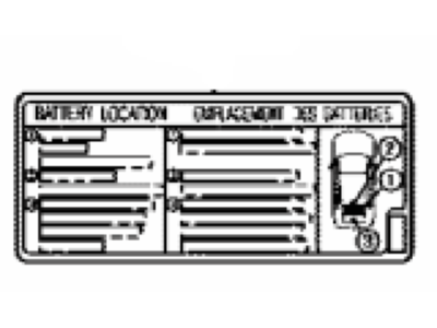 Toyota G9275-0R020 Label, Battery CAUTI