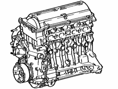 Toyota 19000-76042 Engine Assembly, Partial