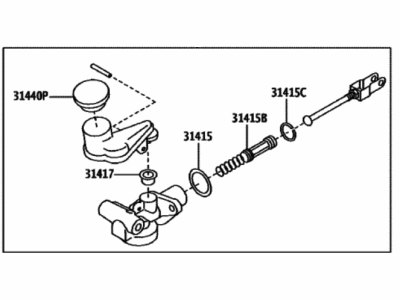 Toyota 86 Clutch Master Cylinder - SU003-10487