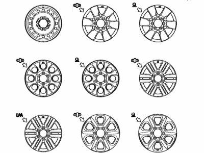 2023 Toyota 4Runner Spare Wheel - 42611-35601