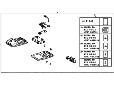 Toyota 81260-35120-E0 Lamp Assembly, Map