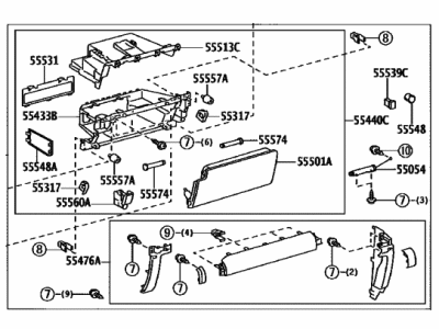 2024 Toyota 4Runner Glove Box - 55303-35061-C0