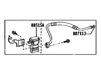 Toyota bZ4X A/C Hose - 88711-42120