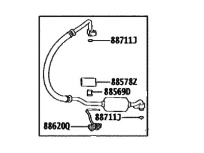 Toyota bZ4X A/C Hose - 88711-42100