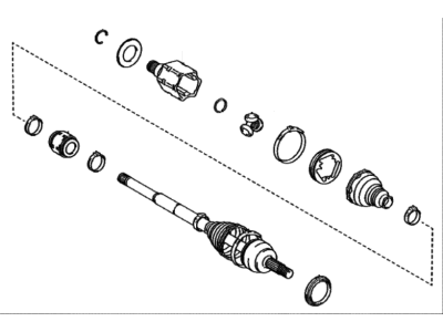 2023 Toyota bZ4X Axle Shaft - 43430-42010