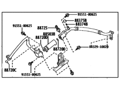 2025 Toyota bZ4X A/C Hose - 88720-42060