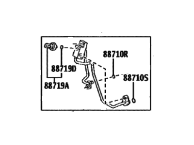 Toyota bZ4X A/C Hose - 88710-42430