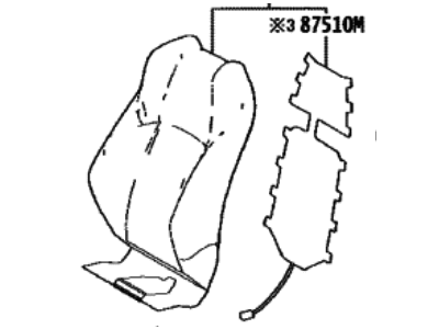 Toyota bZ4X Seat Cover - 71073-42L80-C0