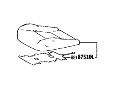 Toyota 71072-42E70-C0 COVER SUB-ASSY, FR S