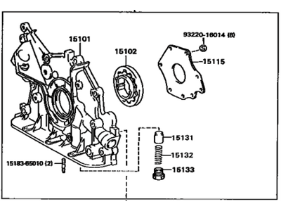 Toyota Solara Oil Pump - 15100-20020