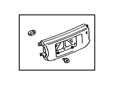 Toyota 75082-20280-A0 Panel Sub-Assy, Lower Back Finish, Center