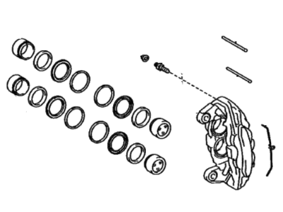 2023 Toyota Tundra Brake Caliper - 47730-0C060