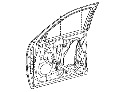 Toyota 67002-0C140 PANEL SUB-ASSY, FR D