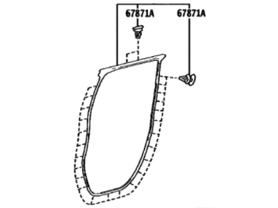 2023 Toyota Tundra Door Seal - 67872-0C070