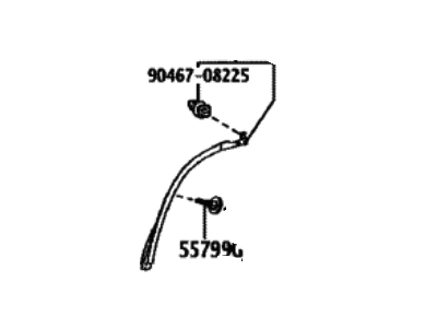 Toyota 75088-0C900 MOULDING S/A, QTR WH