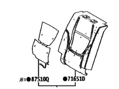 2022 Toyota Tundra Seat Cushion - 71507-0C090