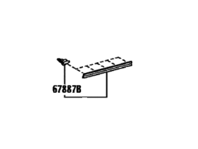 2023 Toyota Tundra Door Seal - 67887-0C070