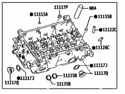 2024 Toyota Tacoma Cylinder Head Bolts - 90910-A2024