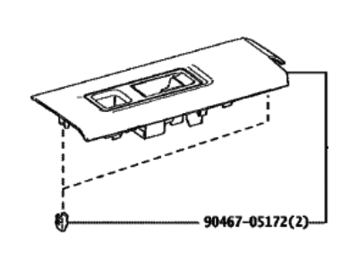 Toyota 74231-0C180 PANEL, FR DOOR ARMRE