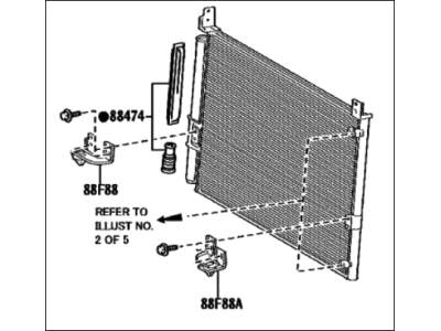 Toyota Sequoia A/C Condenser - 884A0-0C010