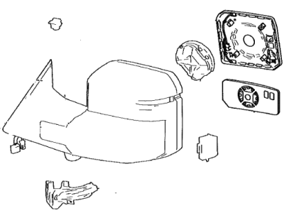 Toyota 87940-0C650 MIRROR ASSY, OUTER R