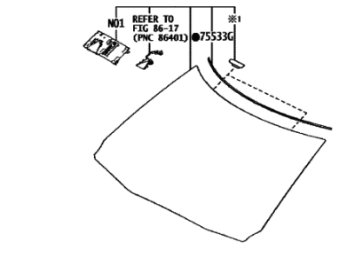 2023 Toyota Tundra Windshield - 56101-0C180