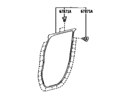 2023 Toyota Tundra Door Seal - 67871-0C070