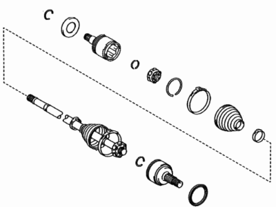 2025 Toyota Sequoia Axle Shaft - 43420-0C010