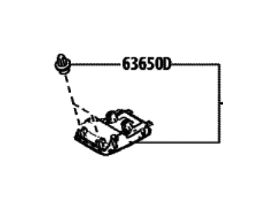 Toyota 63650-0C580-C0 BOX ASSY, ROOF CONSO