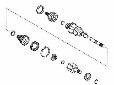 2023 Toyota Tundra Axle Shaft - 43410-0C010