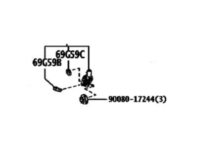 2024 Toyota Tundra Tailgate Lock - 69150-0C030