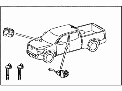 2023 Toyota Tundra Door Lock Cylinder - 69005-0C300