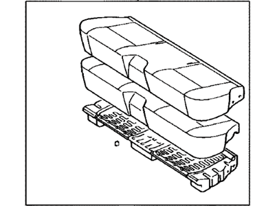 Toyota 71410-04081-E1 Cushion Assembly, Front Seat