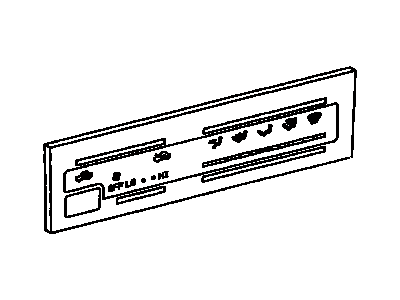 Toyota 55519-35140 Plate, Heater Control Name