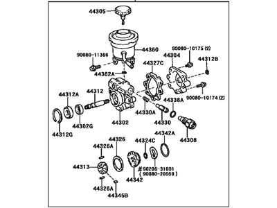 Toyota 44320-04052 Pump Assy, Vane