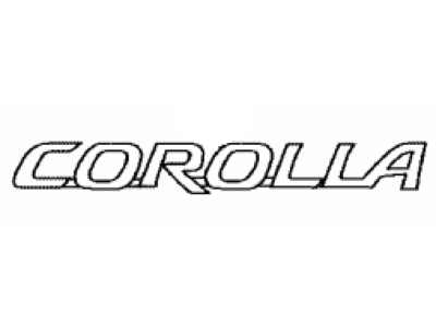 Toyota Corolla Emblem - 75442-02380