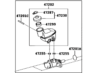 Scion xD Brake Master Cylinder - 47201-52741