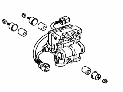 1995 Toyota Corolla ABS Pump And Motor Assembly - 44510-12090