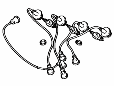 Toyota 90919-21267 Cord Set, Coil & Spark, W/Resistive