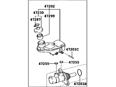 Scion xB Master Cylinder Repair Kit - 47201-12A22