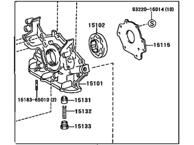 2001 Toyota Avalon Oil Pump - 15100-0A020