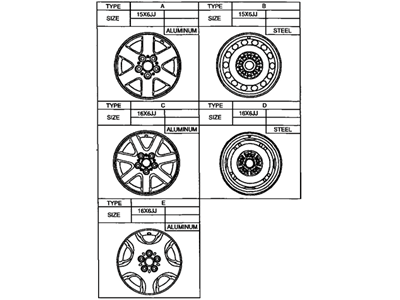 Toyota Solara Spare Wheel - 42611-06030