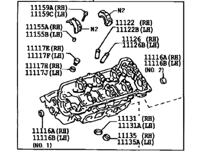 Toyota Sienna Cylinder Head - 11102-09031