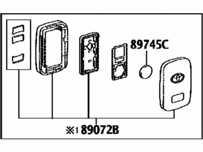 2022 Toyota Sequoia Transmitter - 89904-0C040