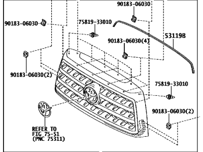 Toyota 53101-0C290-A1