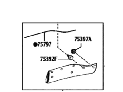 Toyota Corolla Cross Door Moldings - 75078-0A041